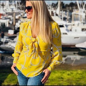 Nwot Cabi Reef Knot Blouse - size S